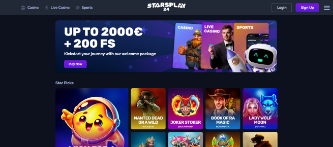 StarsPlay24 casino betrouwbaar